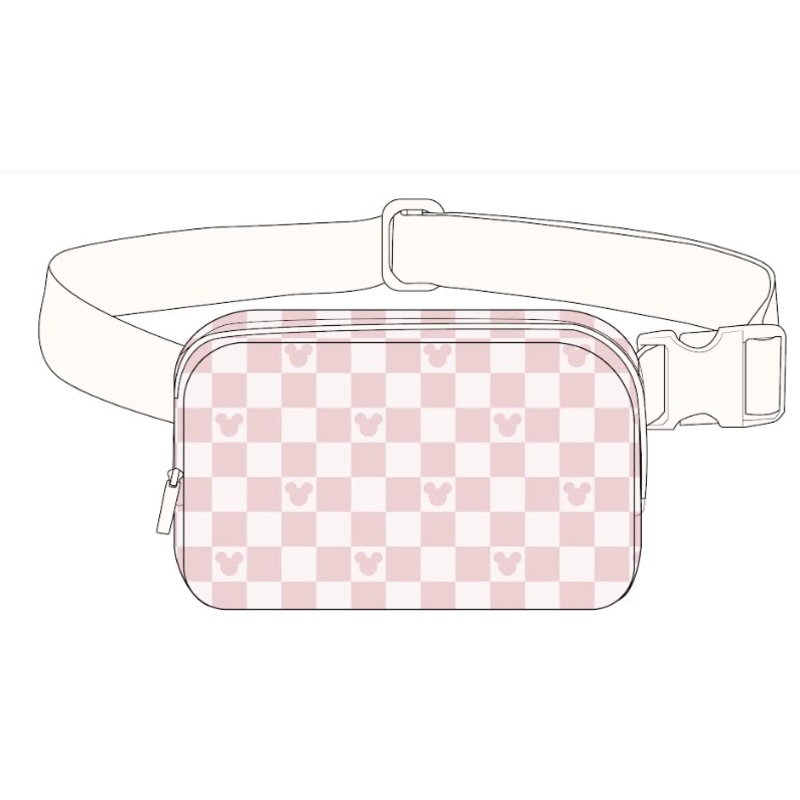 Pink Checkered Magical Belt Bag