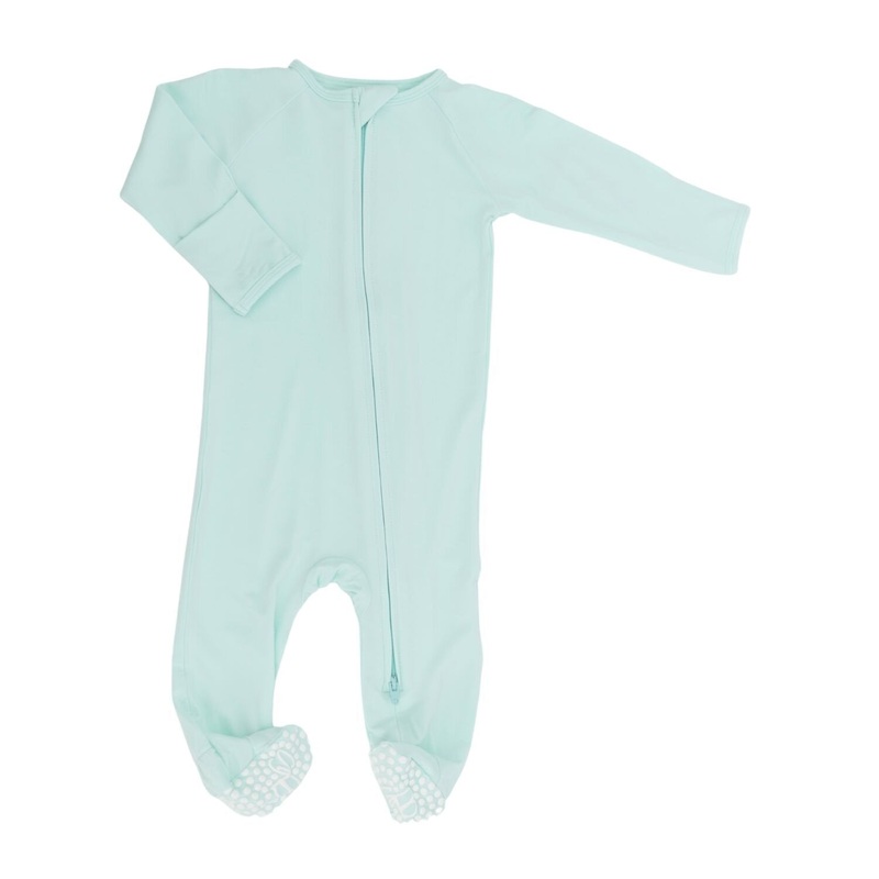 Zipper Footie – Fair Aqua Fair Aqua Girl Newborn
