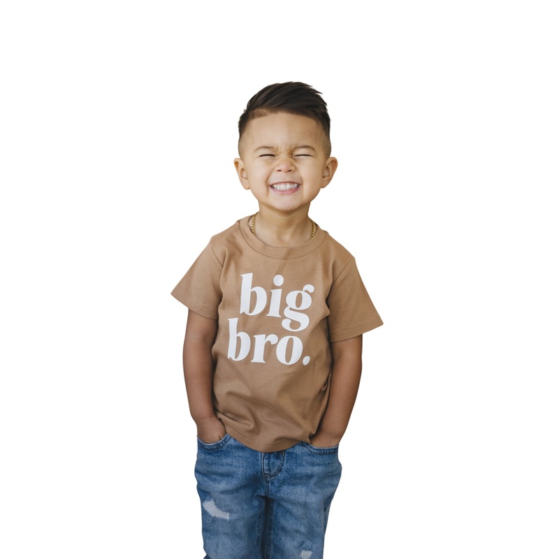 Big Bro Organic Cotton T-shirt – More Colors 12-18 months White