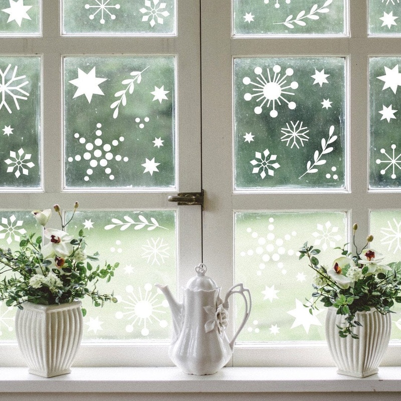 Christmas Cheer Wall Decals White