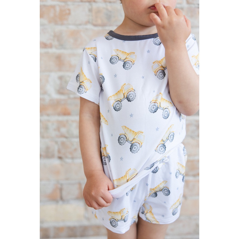 Dump Trucks – Pocket Short Set 6-12M