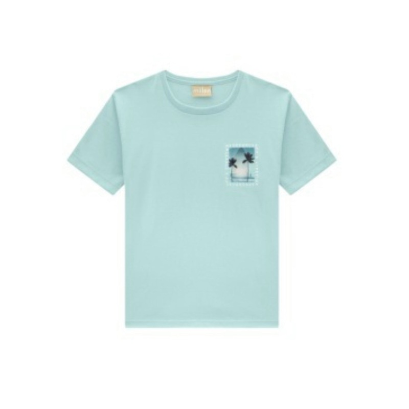 Milon Boys Palm Tshirt Yellow dark 10