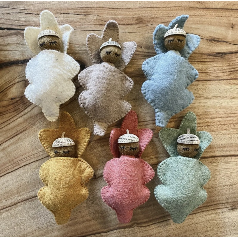 Pre-Order Papoose Earth Acorn Baby (Ships in late June/early July) ivory