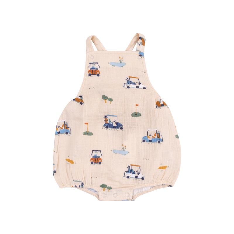 Sunsuit – Golf Cart Cuties Oatmeal 0-3M