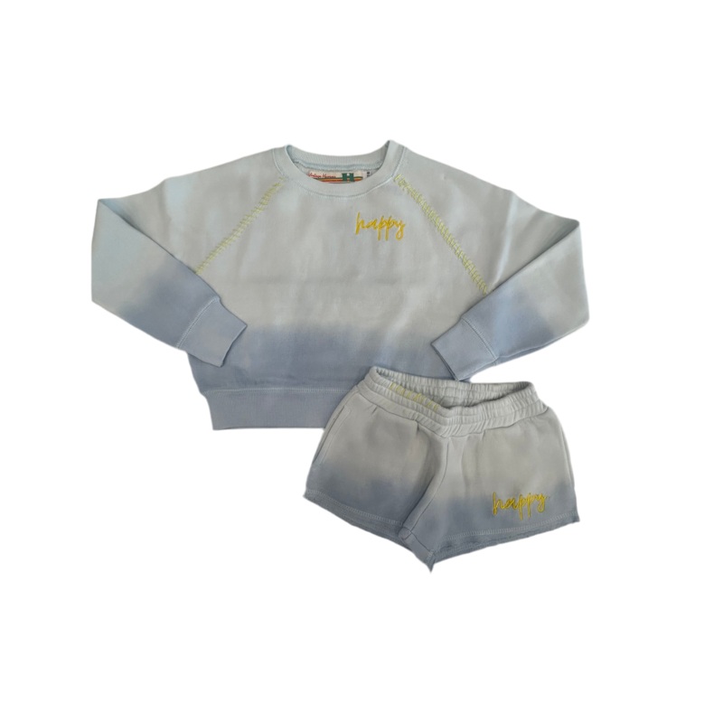 Vintage Havana Happy Crewneck And Shorts Set S