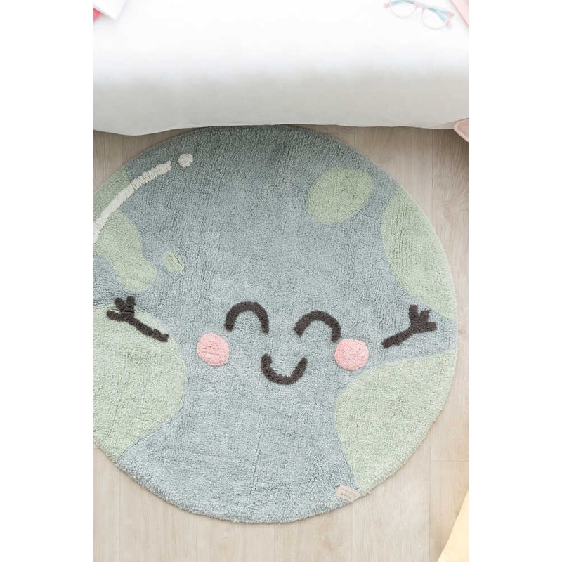 Washable Round Rug Big Big World