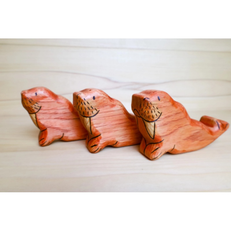 Wooden Walrus Toy