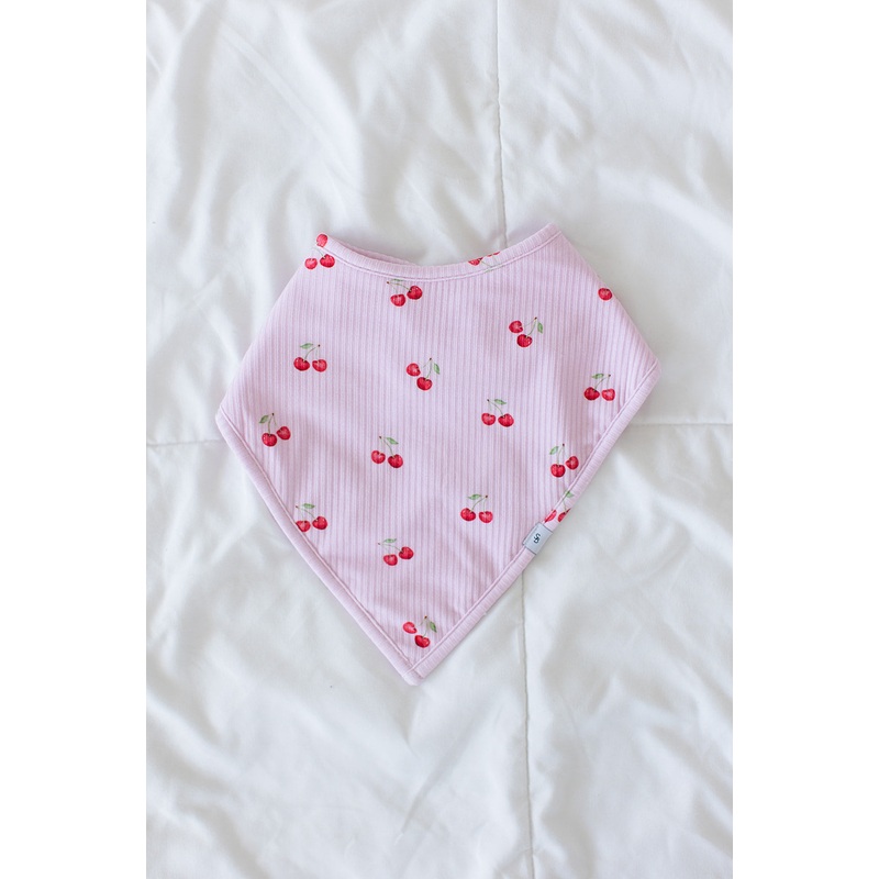Cherry (ribbed) – Bandana Bib