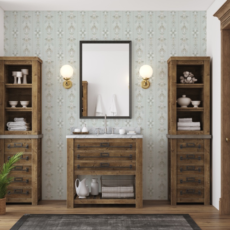 Evangeline Wallpaper By Trisha Patel Sample 1 foot by 1 foot Mint