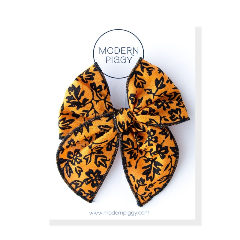 Harvest Moon | Petite Party Bow Alligator Clip