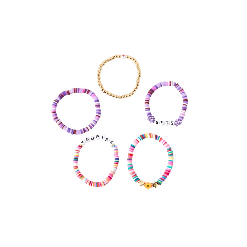 Taylor Bracelet Elastic Beaded “vampire Guts” Letter Bracelet ACG41797