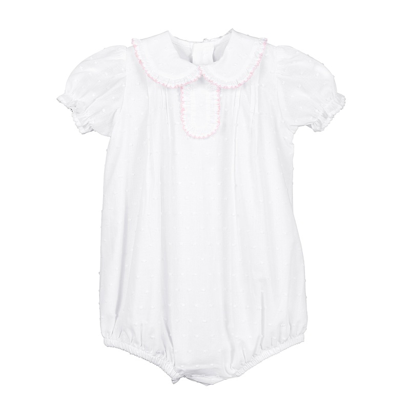 Baby Eve Cotton Bubble WHITE 3/6 M