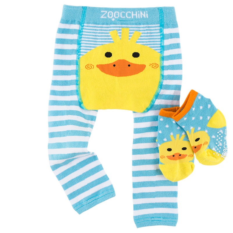 Baby/toddler Crawler Leggings & Socks Set – Puddles The Duck 6-12m