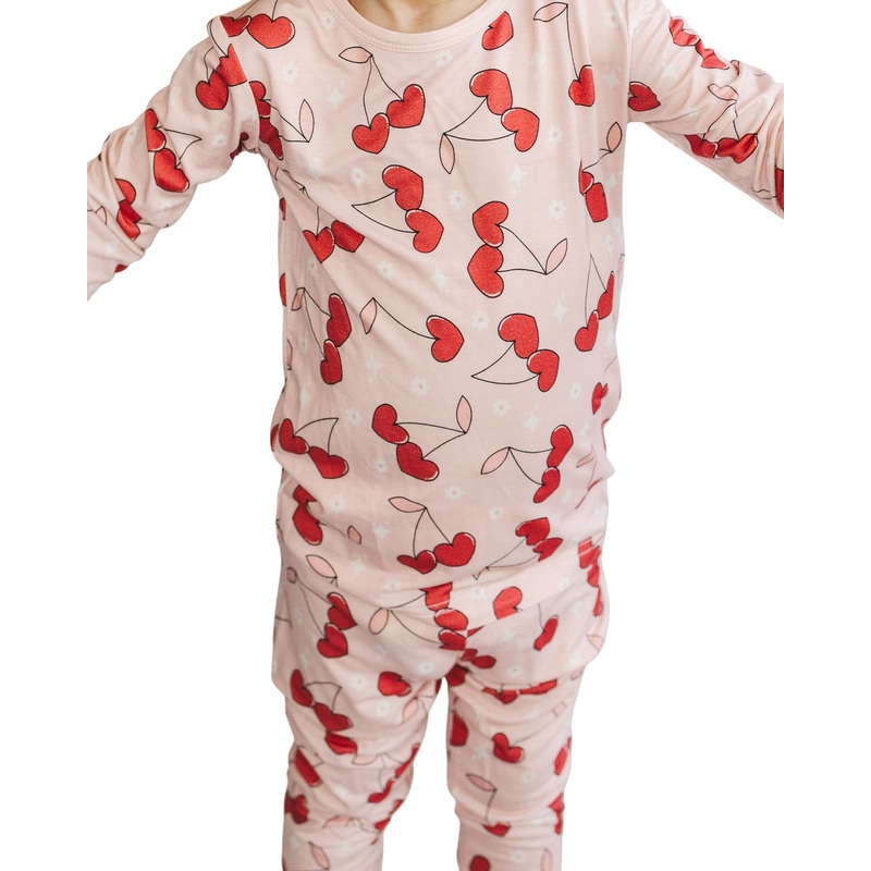 Bamboo Two Piece Set | Cherry Heart 2T