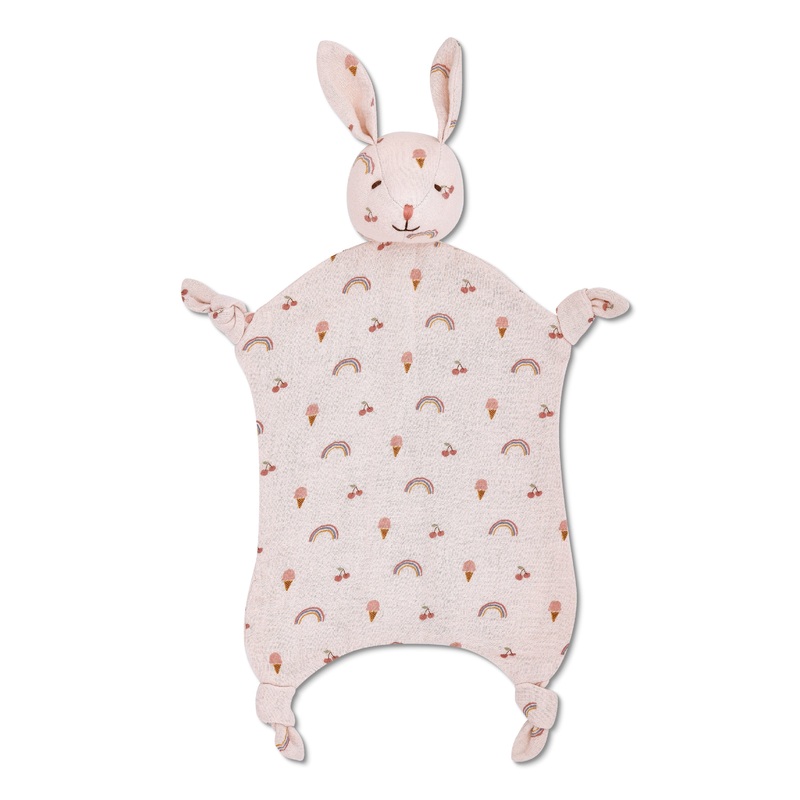 Muslin Bunny Lovey – Rainbows & Ice Cream Rainbows & Ice Cream