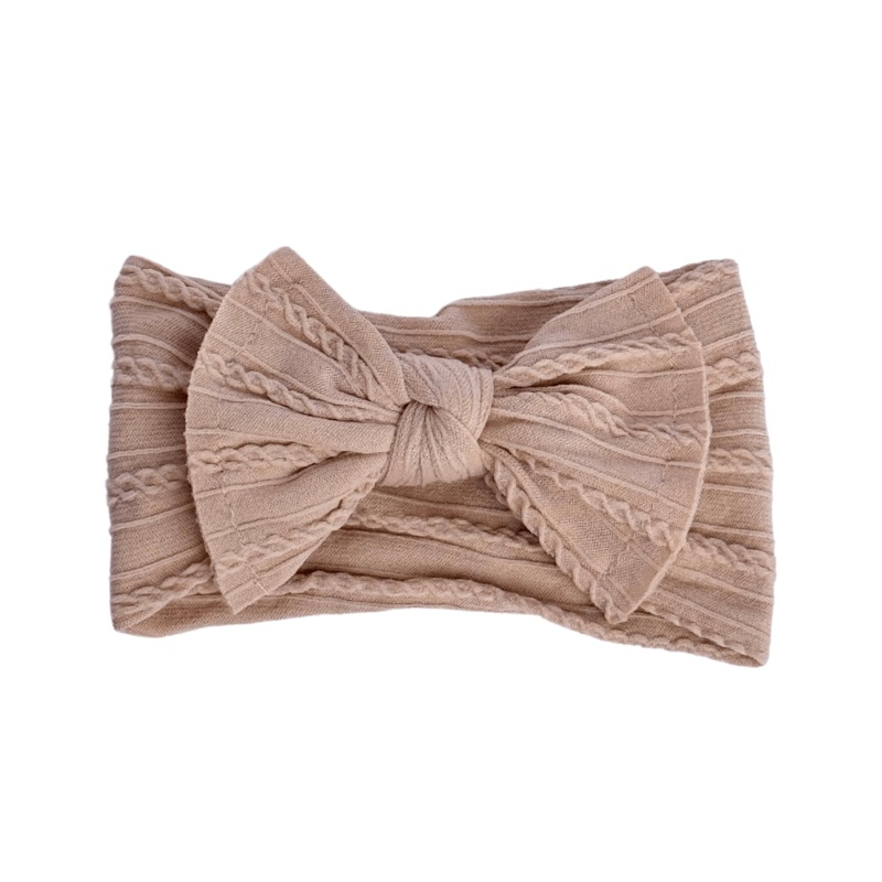 Solid Knit Nylon Headband – Rose Pink