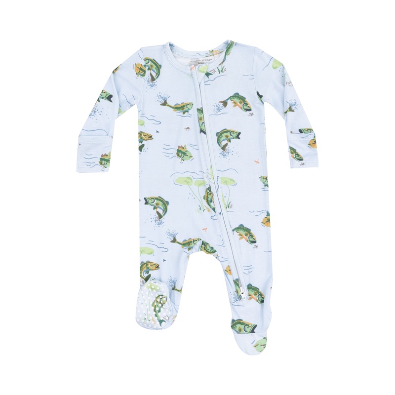 2 Way Zipper Footie – Bass NB