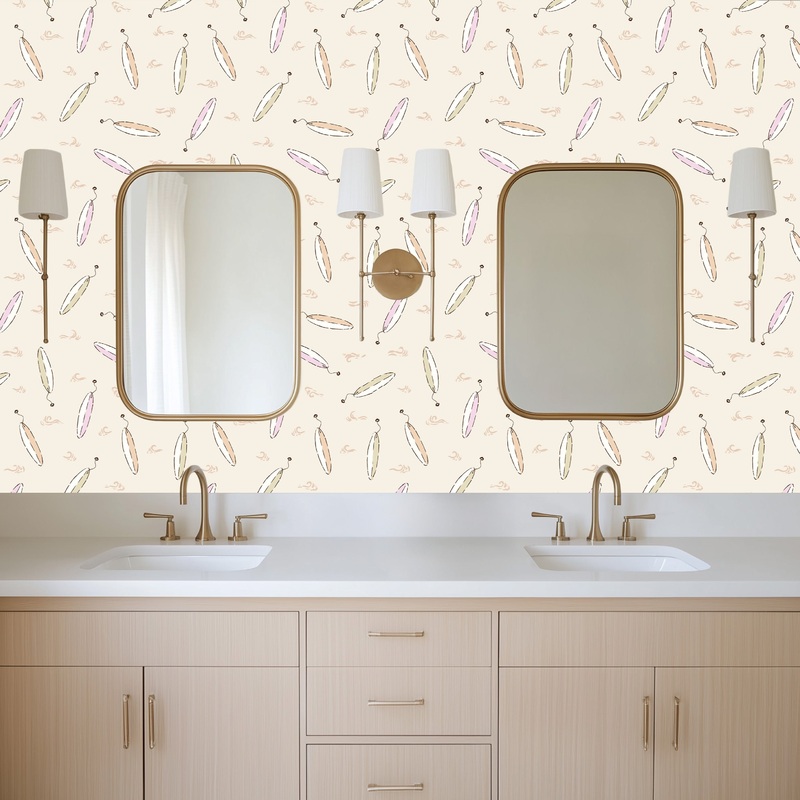 Brody Wallpaper By Eva Catherina Sample 1 foot by 1 foot Mint