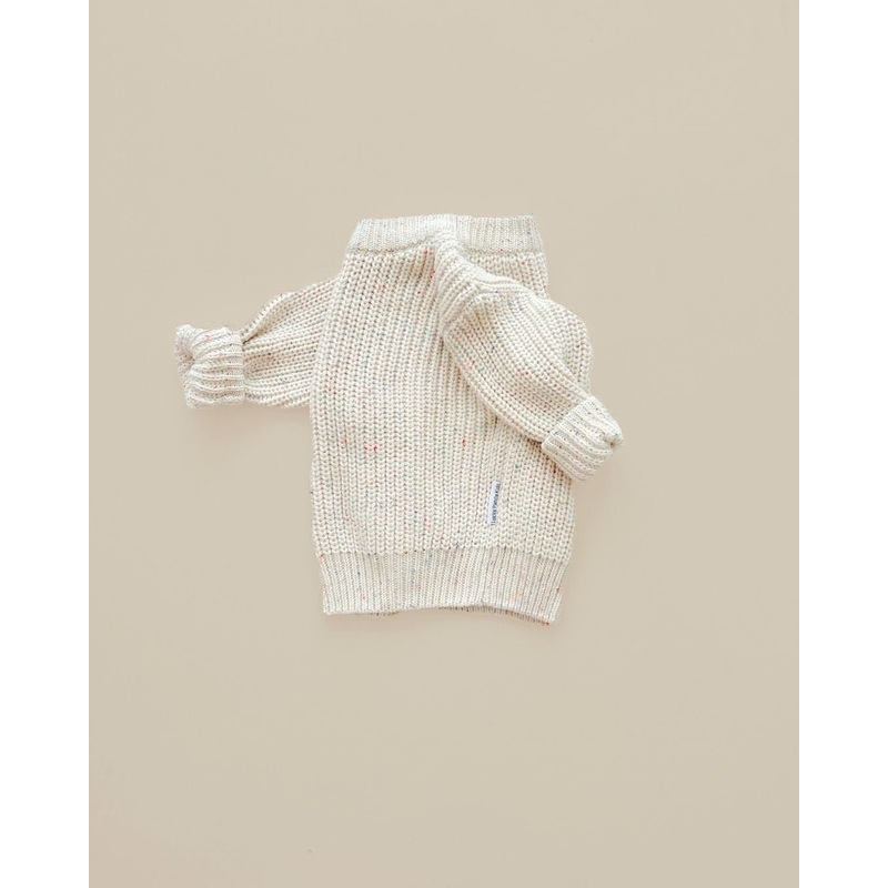 Chunky Knit Sweater | Confetti 0-6M