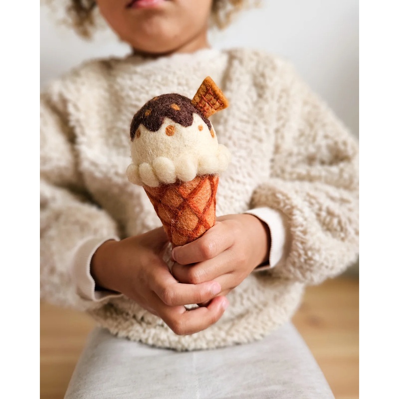 Felt Vanilla Chocolate Fudge Ice Cream