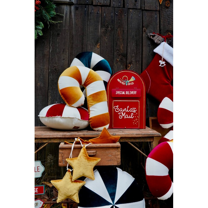 Gold Lollipop Patchwork Pillow