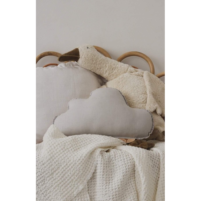 Linen Pigeon Grey Cloud Pillow
