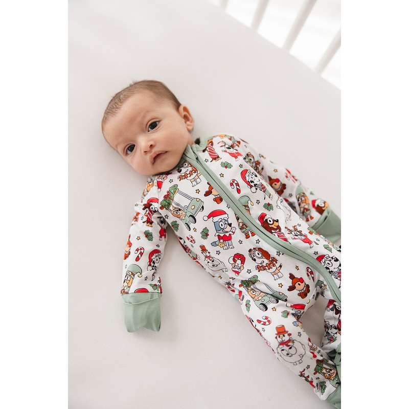 ’tis The Season – Zip Romper 0-3M