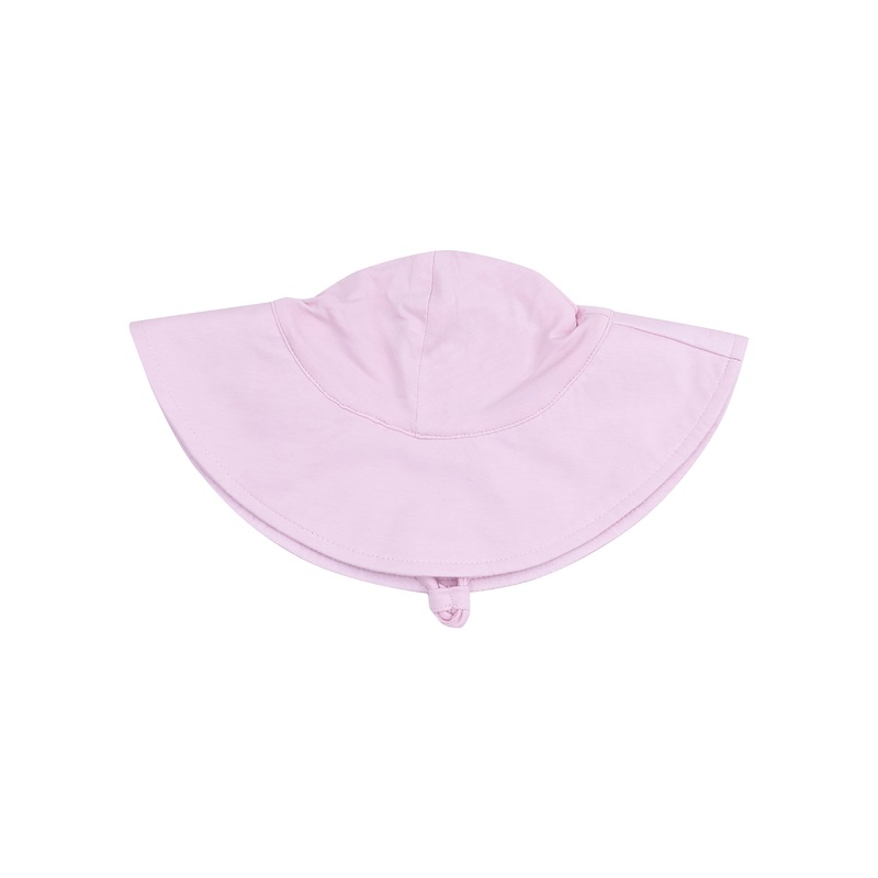 Wide Brim Sunhat -solid Nosegay Pink 0-6M