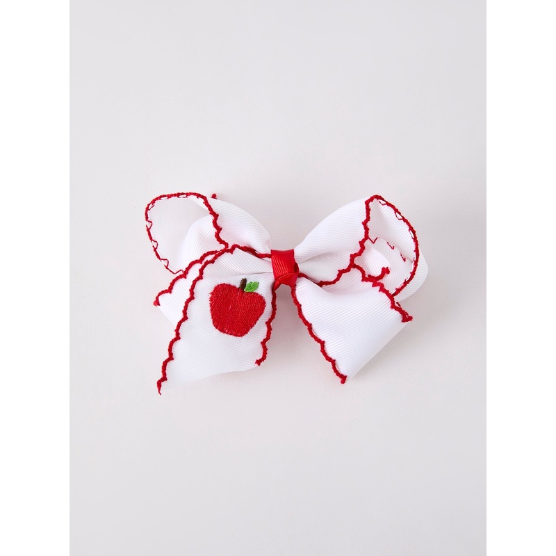 Back To School Apple Bow Hairpin ACG50509