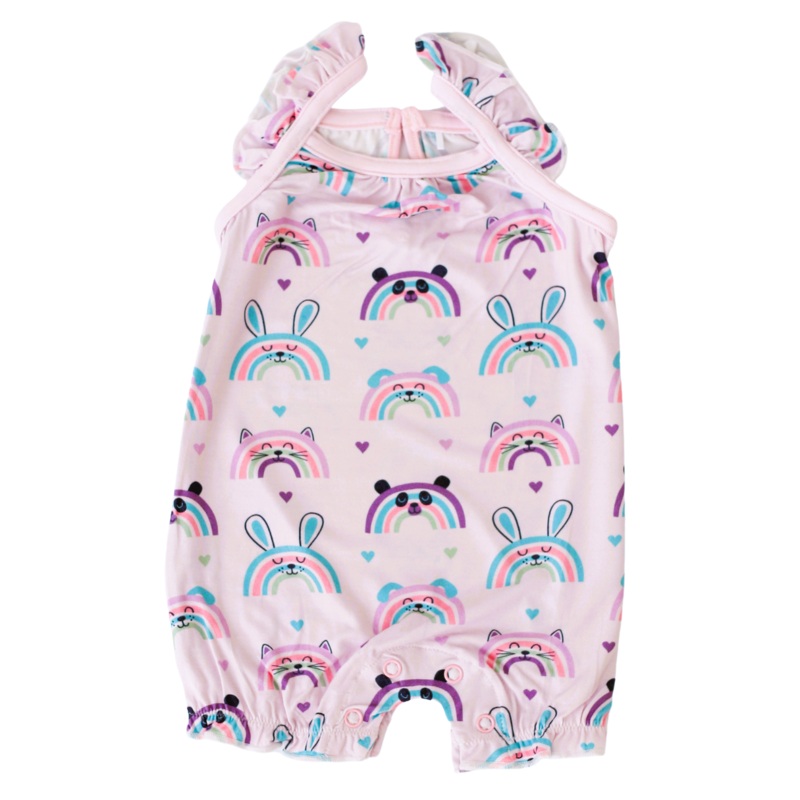 Happy Rainbows Bubble Romper 0-3m