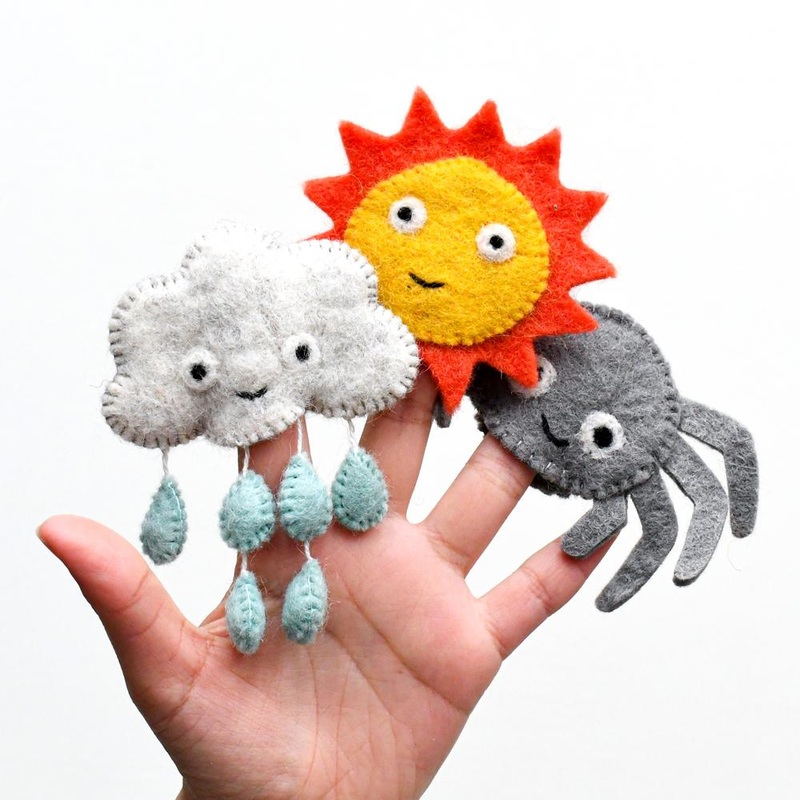 Itsy Bitsy Spider, Finger Puppet Set of 3