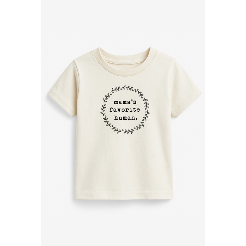Mamas Favorite Human Organic Cotton Kids Tee Short Sleeve 2T