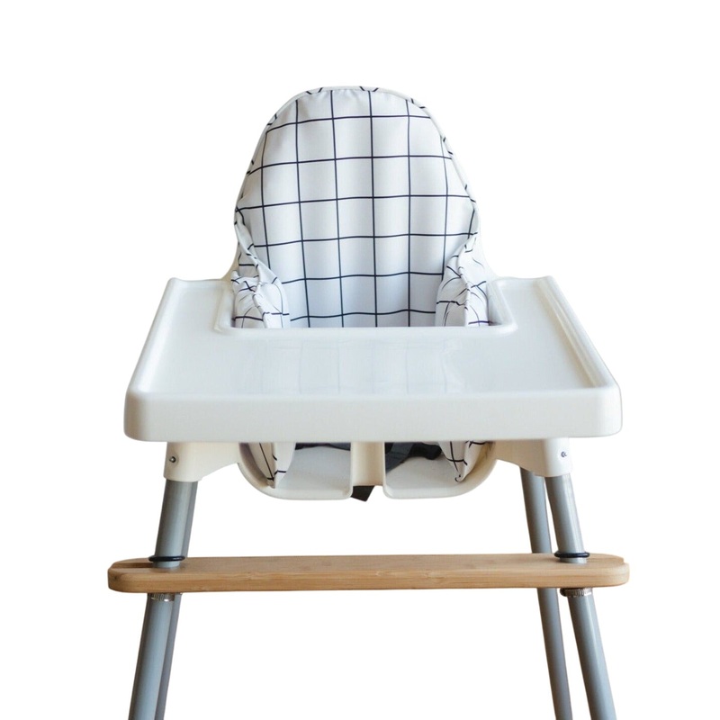 White & Black Windowpane Ikea Antilop Cushion Cover