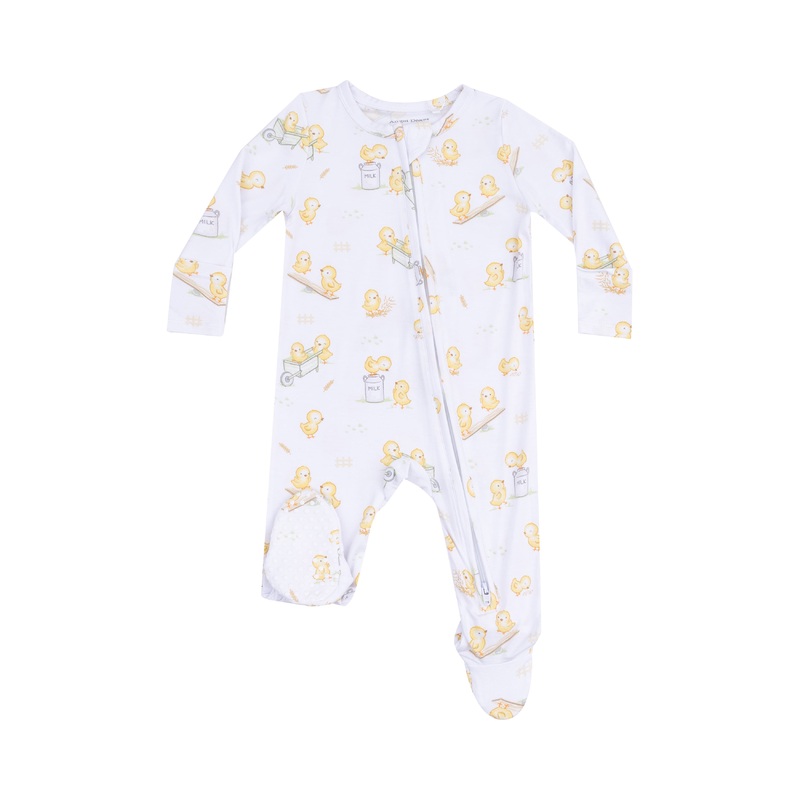 2 Way Zipper Footie – Baby Chicks NB