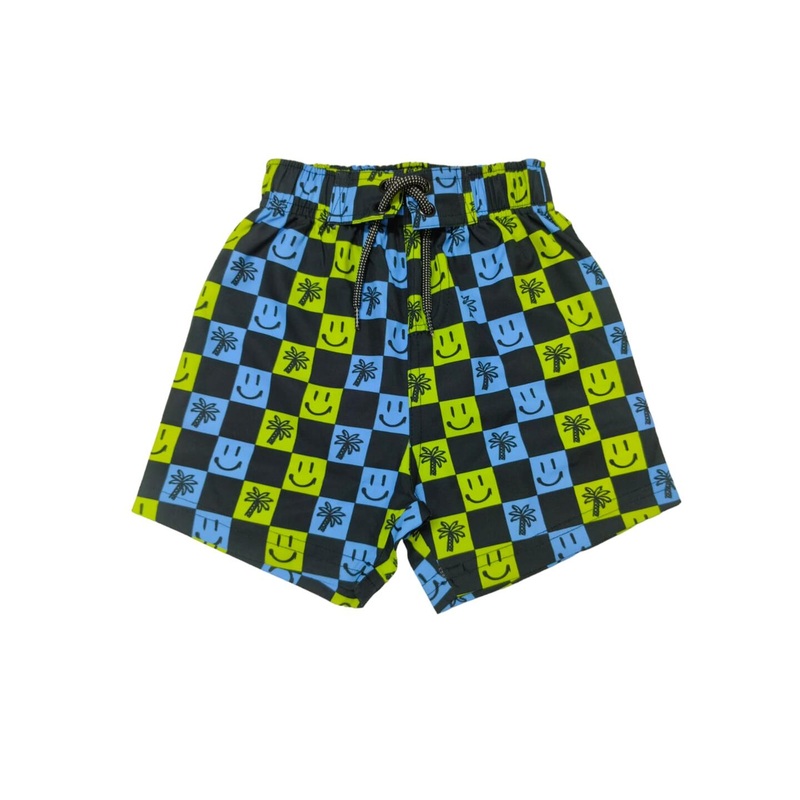 baby Swim Board Shorts – Checkered Surf 6M