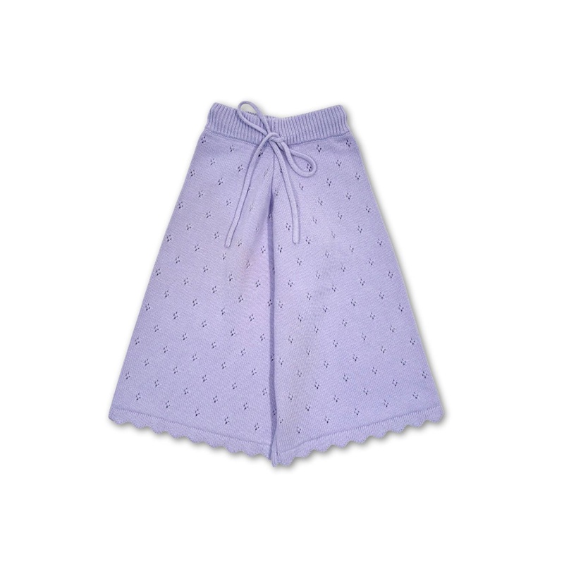 Knit Wide Leg Pant ~ Lilac 2T