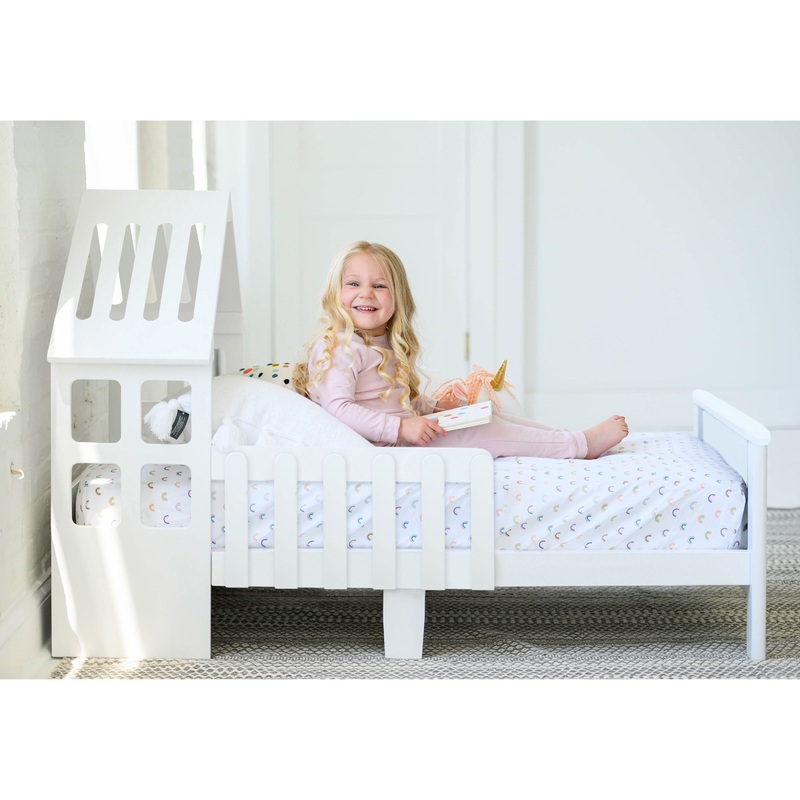 Lil’ House Toddler Bed Soft White