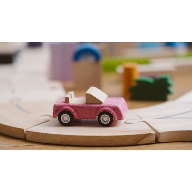 Plan Toys Pink Sports Car