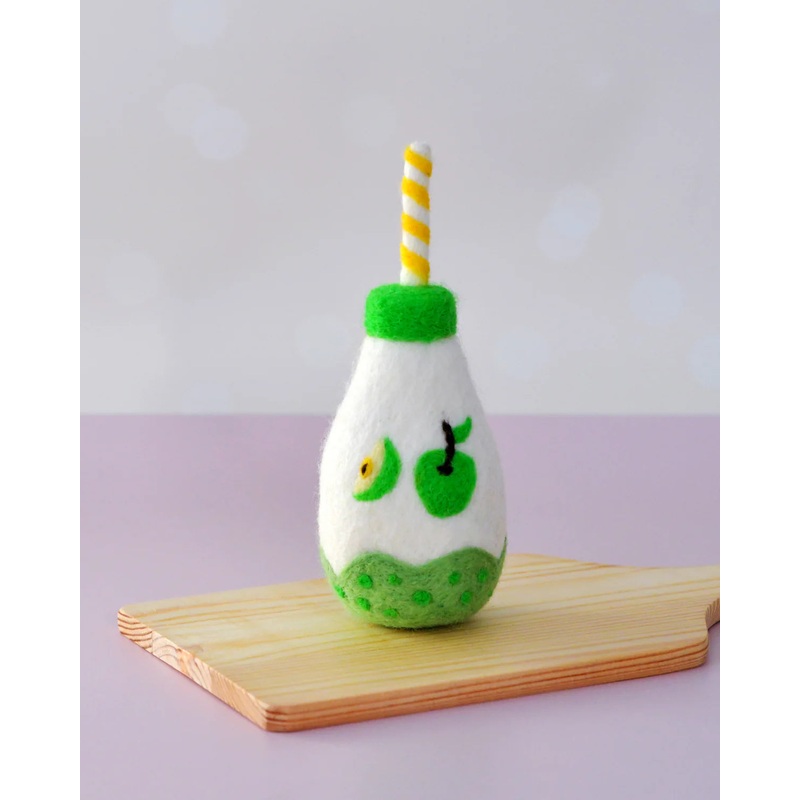 Sale Felt Sparkling Apple Fruit Juice Bottle