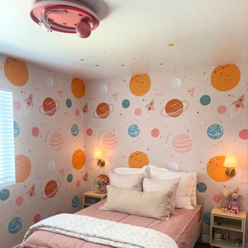 Venus Wallpaper By Antonela Fulir Sample 1 foot by 1 foot Plum