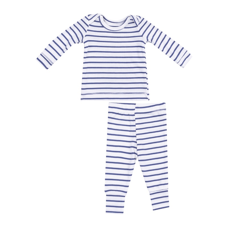 Loungewear Set – Stripe Vintage Navy 0-6M