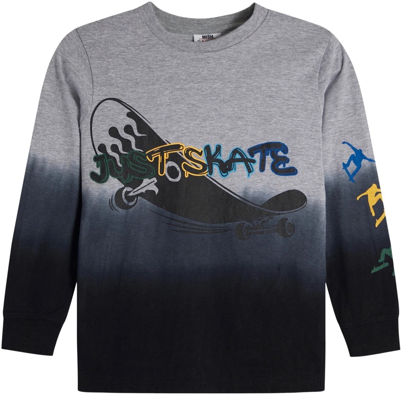 Mish Just Skate Grey Long Sleeve Tee 2