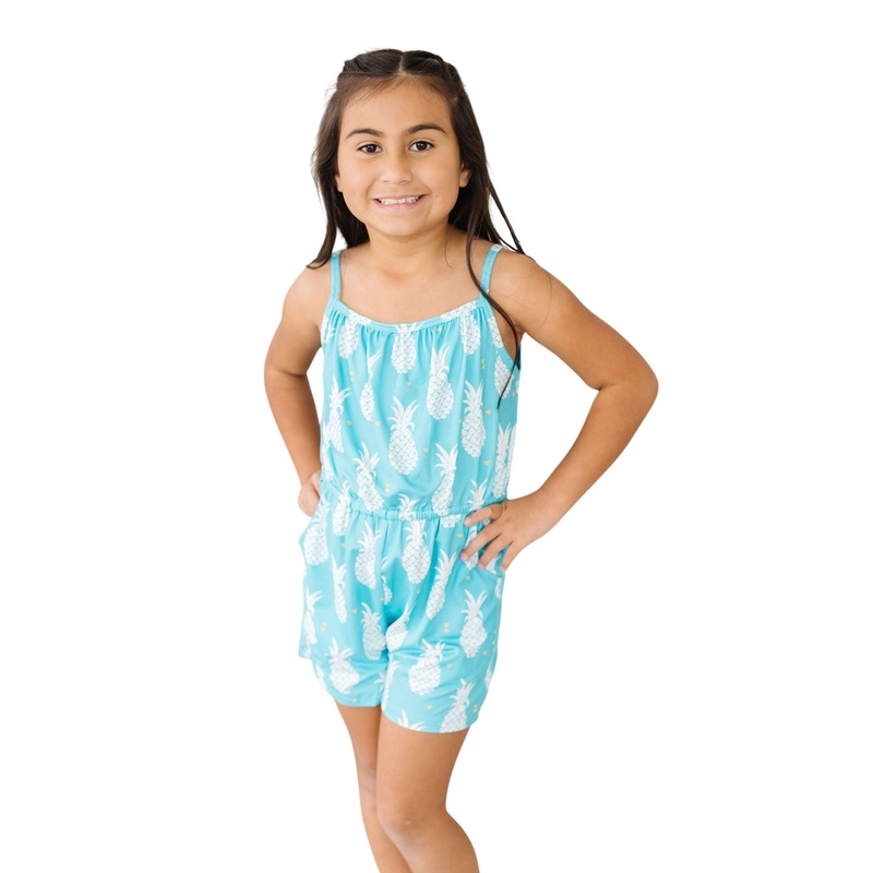 Pineapple Party Strappy Play Romper 2T