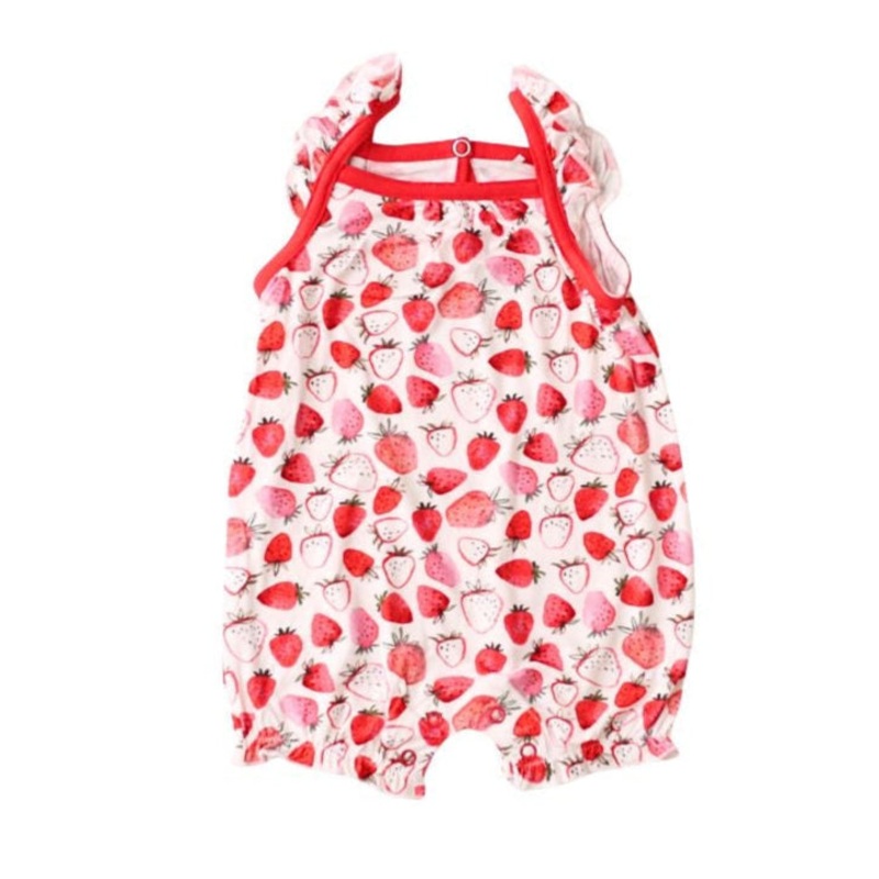 Strawberry Fields Bubble Romper 0-3m