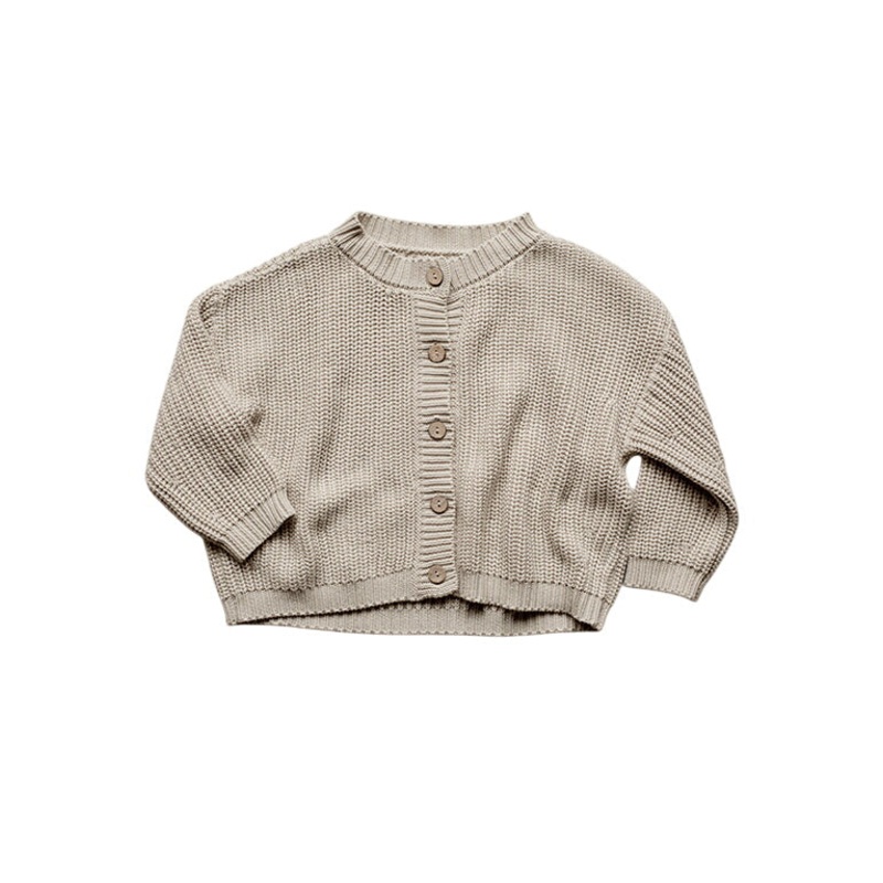 The Chunky Cardigan caramel 0-3 months