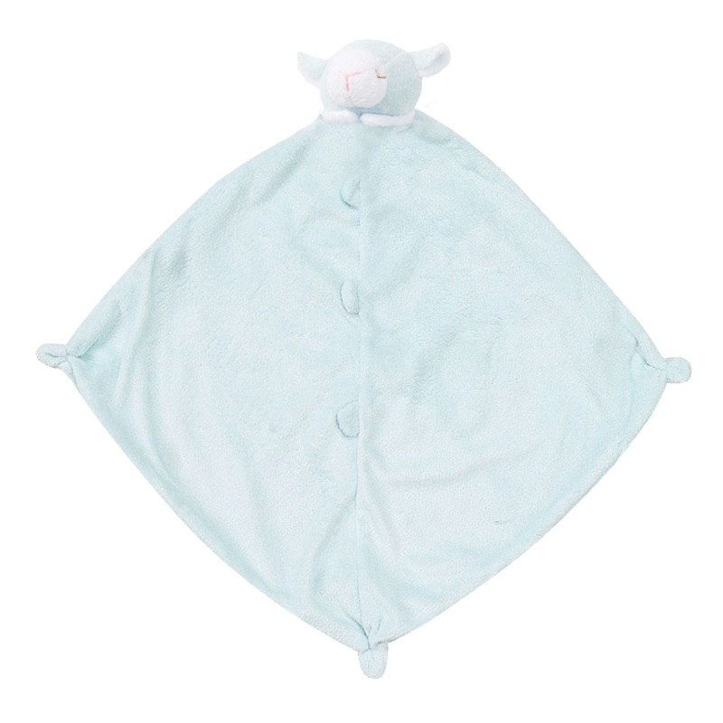 Lovie Blankie – Lamb Blue 13″X13″