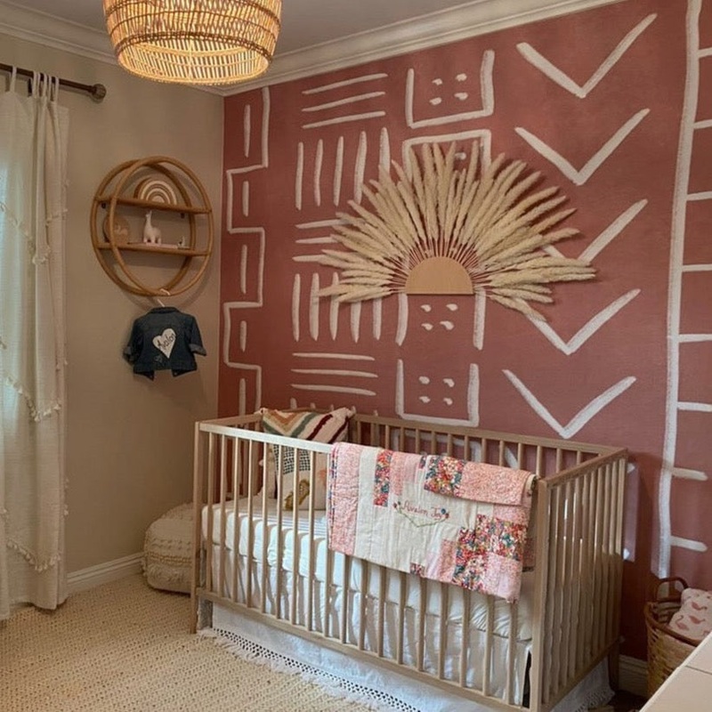 Mesa Wallpaper By Izzy Sample 1 foot by 1 foot Rust