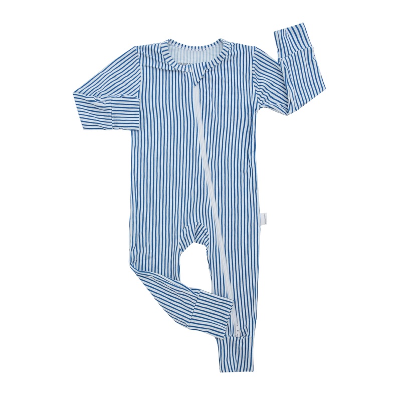 Miami Cabana Stripe Zippered Romper 0-3 M