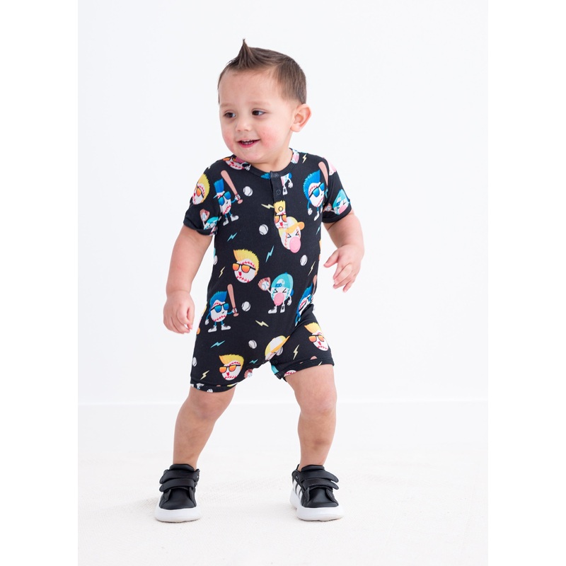 Slugger Shortie Romper 0-3M