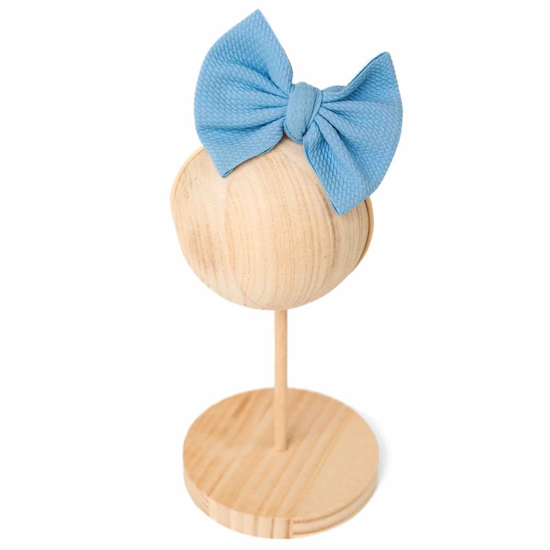 Steel Blue | Toddler Girl Nylon Bow
